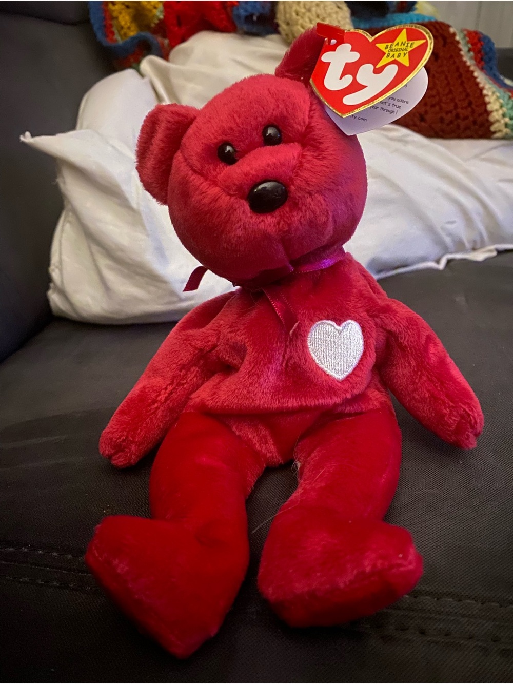 Valentina Red Plush Heart Bear by Valentina